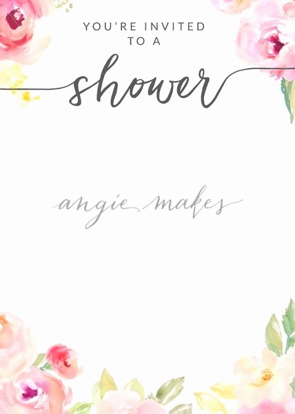 Flower Invitation Template Luxury Download This Watercolor Flower Shower Invitation Template