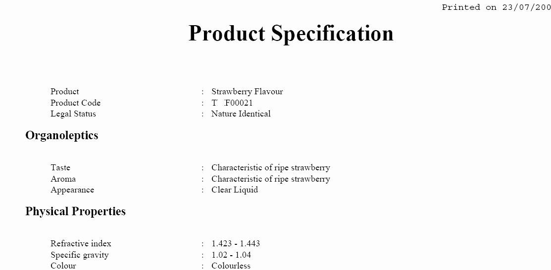 Food Product Spec Sheet Template Beautiful Documentation Configuration and Generation In Pistachio