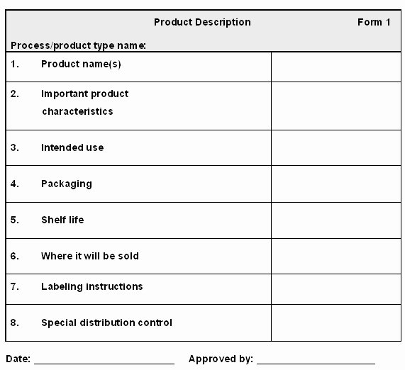 Food Product Spec Sheet Template Unique 29 Of Food Product Specification Template