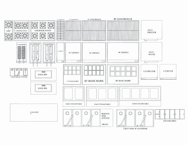 Food Truck Layout Template Awesome Food Truck Interior Design Template