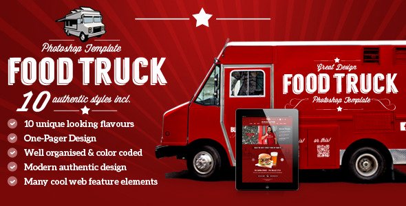 Food Truck Layout Template Luxury Food Truck &amp; Restaurant 10 Styles Psd Template by