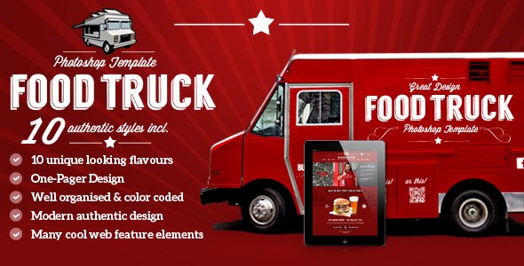 Food Truck Layout Template Luxury Food Truck &amp; Restaurant 10 Styles Psd Template by