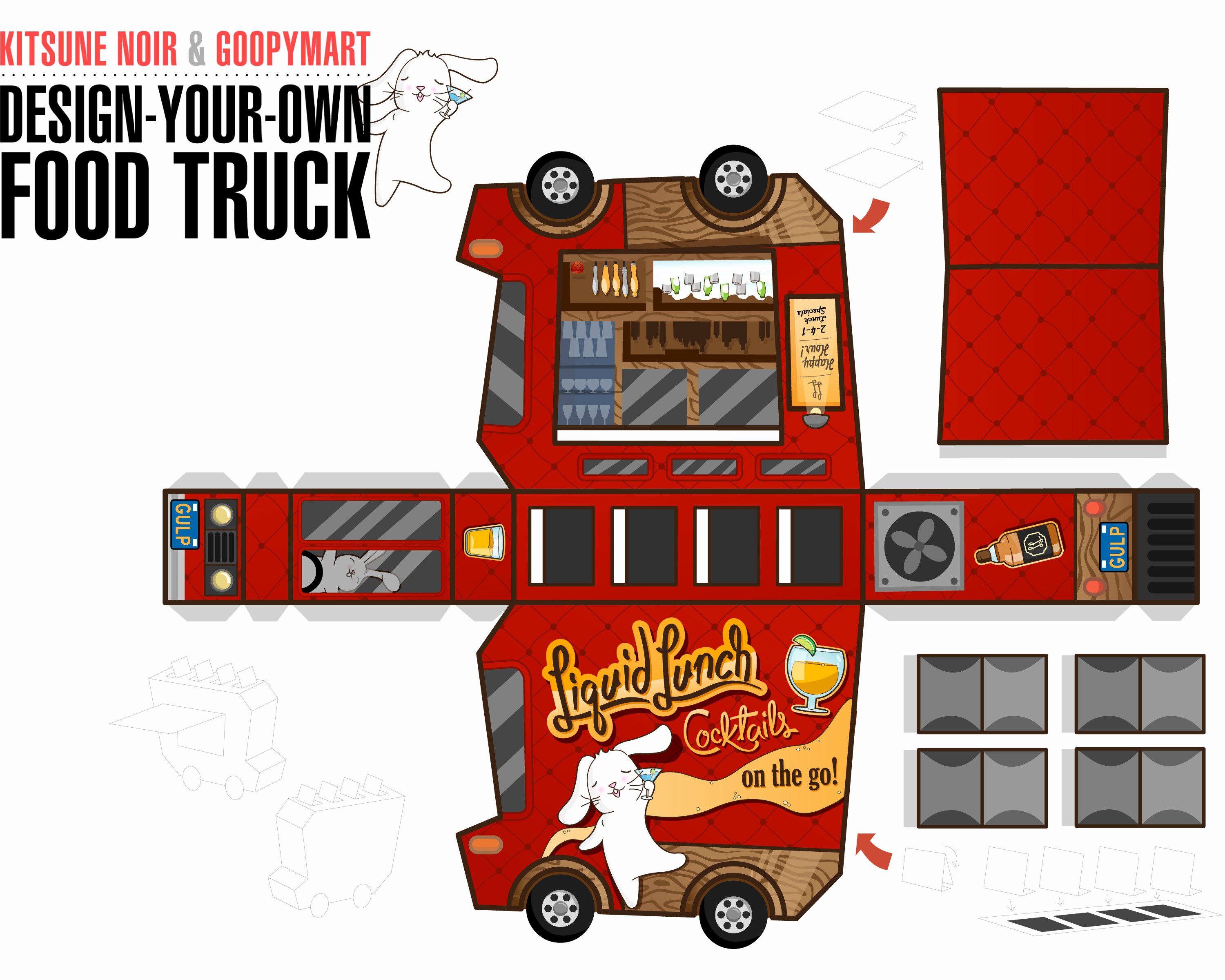 Food Truck Layout Template New Kitsune Noir &amp; Goopymart Food Truck Winners the Fox is Black