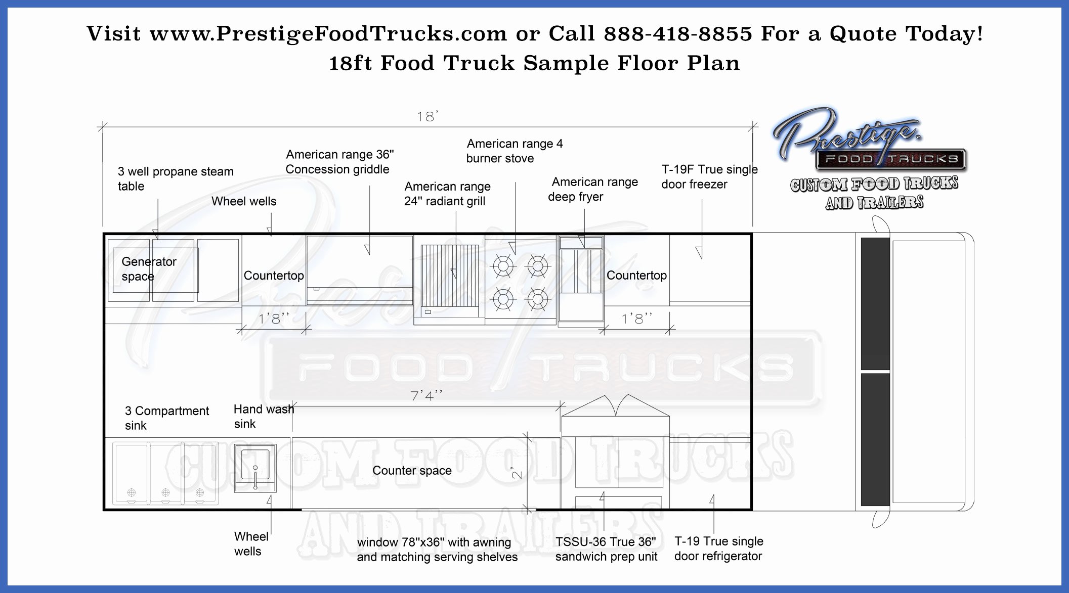 Food Truck Layout Template Unique Custom Food Truck Floor Plan Samples