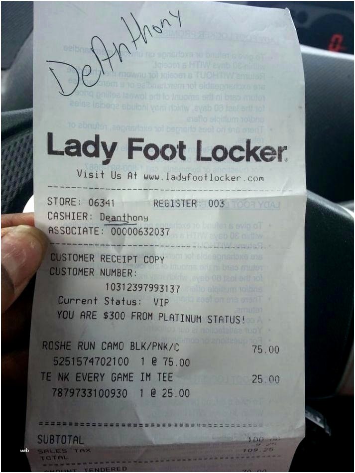 Foot Locker Receipt Template Best Of Foot Locker Receipt Template Best Restaurant Receipts