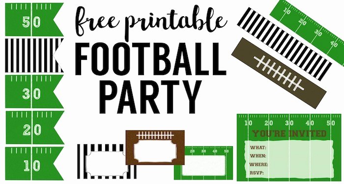 Football Party Invitation Template Best Of Free Printable Football Decorations Football Party