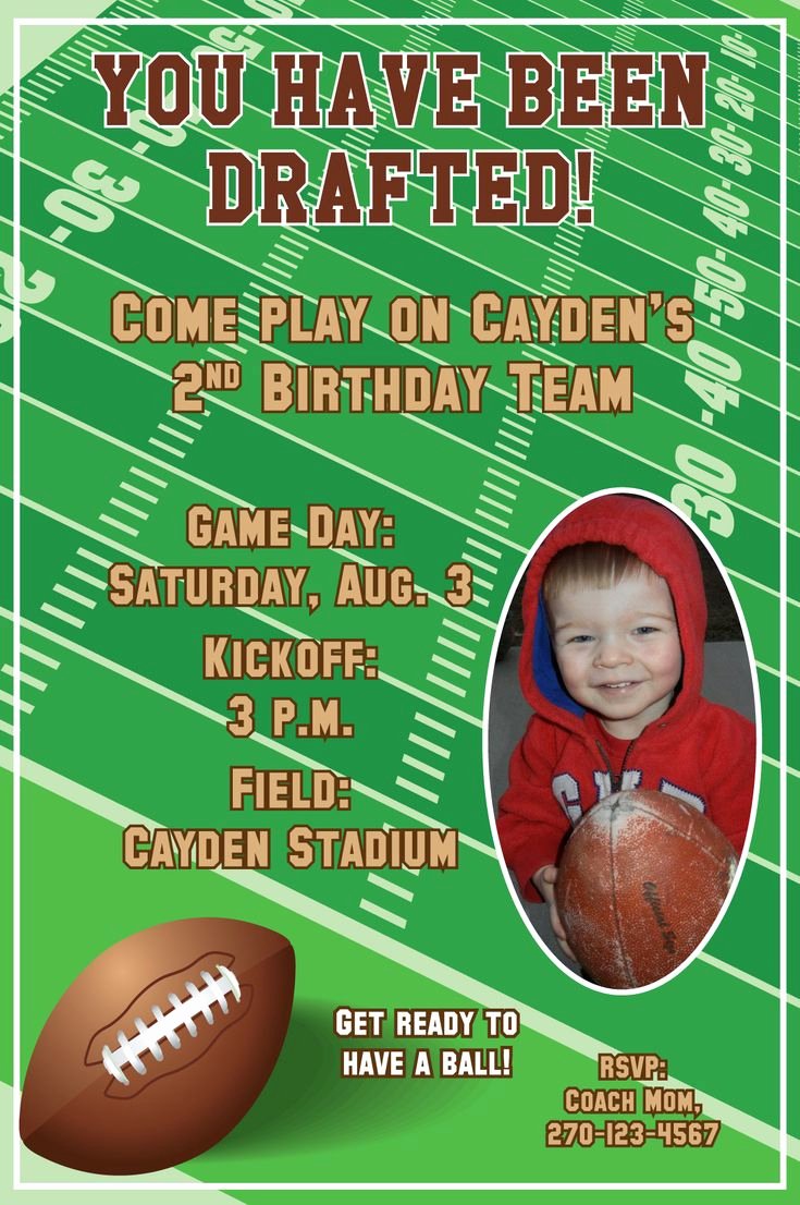 Football Party Invitation Template Inspirational Best 25 Football Invitations Ideas On Pinterest