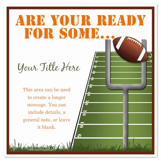 Football Party Invitation Template Luxury Football Tailgate Invitation Templates