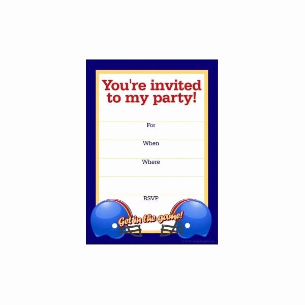 Football Party Invitation Template New Free Football Party Templates to Download From Line sources