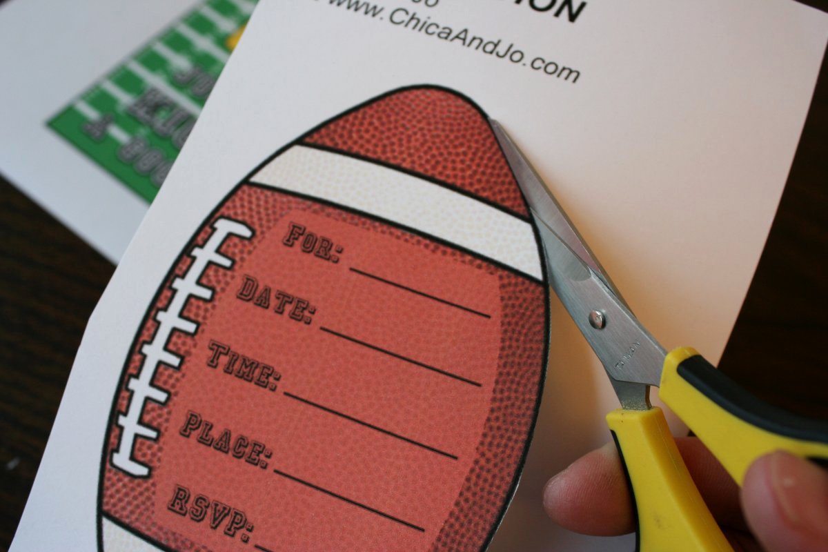 Football Party Invitation Template Unique Football Party Invitation