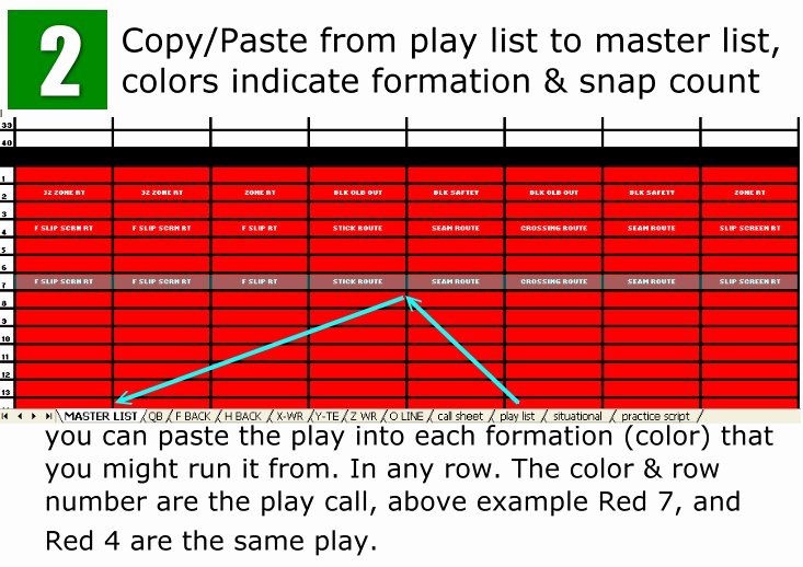 Football Play Call Sheet Template Excel Lovely Ez Call Play Calling System the Easiest and Most