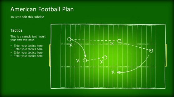 Football Play Template Inspirational Editable Game Plan Template for Powerpoint Slidemodel