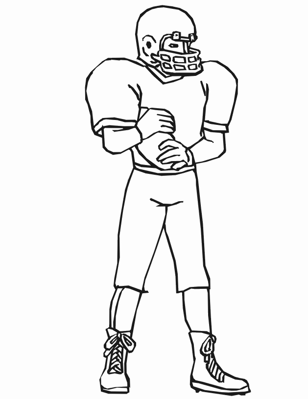 Football Play Template Printable Beautiful Pencil Football Players Coloring Pages