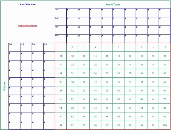 Football Pool Sheets Excel New Free 6 Blank Printable Football Squares Template Download