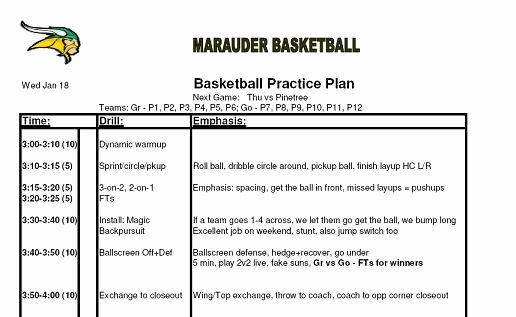 Football Practice Schedule Template Beautiful 29 Of Basketball Game Practice Template