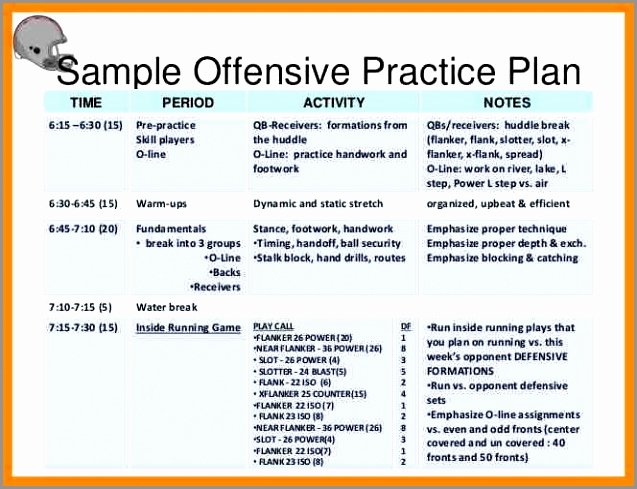 Football Practice Schedule Template Fresh 6 Wrestling Practice Plan Template Wyeop