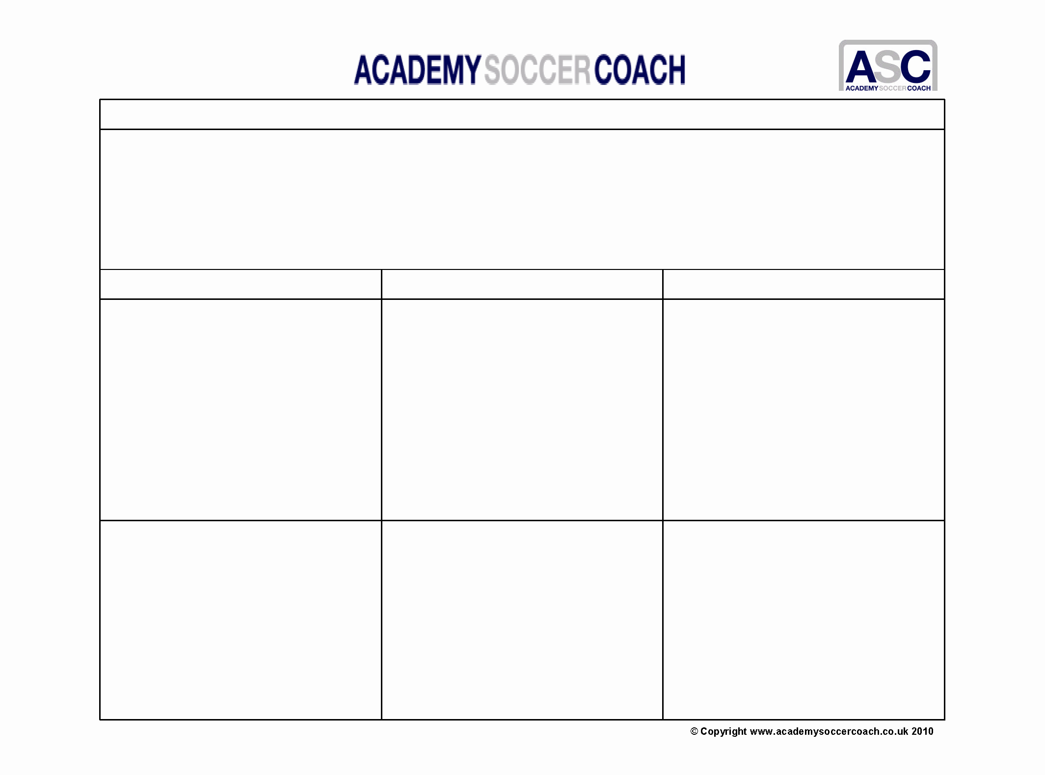 Football Practice Template Beautiful Free Downloads Academy soccer Coach