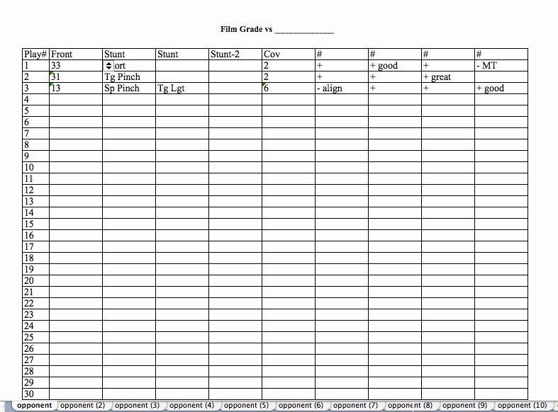 Football Practice Template Beautiful Grading tool