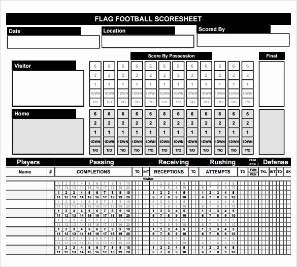 Football Stat Sheet Template Excel New 27 Of Football Game Sheet Template