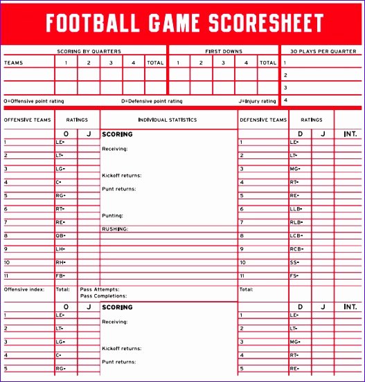 Football Stats Sheet Excel Template Best Of 14 Football Stat Sheet Template Excel Exceltemplates