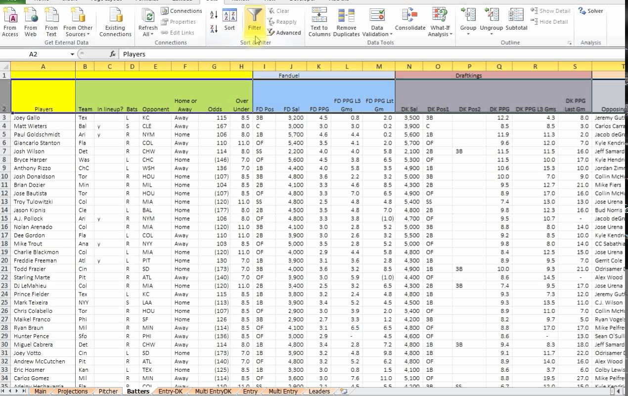 Football Stats Sheet Excel Template New Basketballstics Sheet Excel Free Baseball Spreadsheet