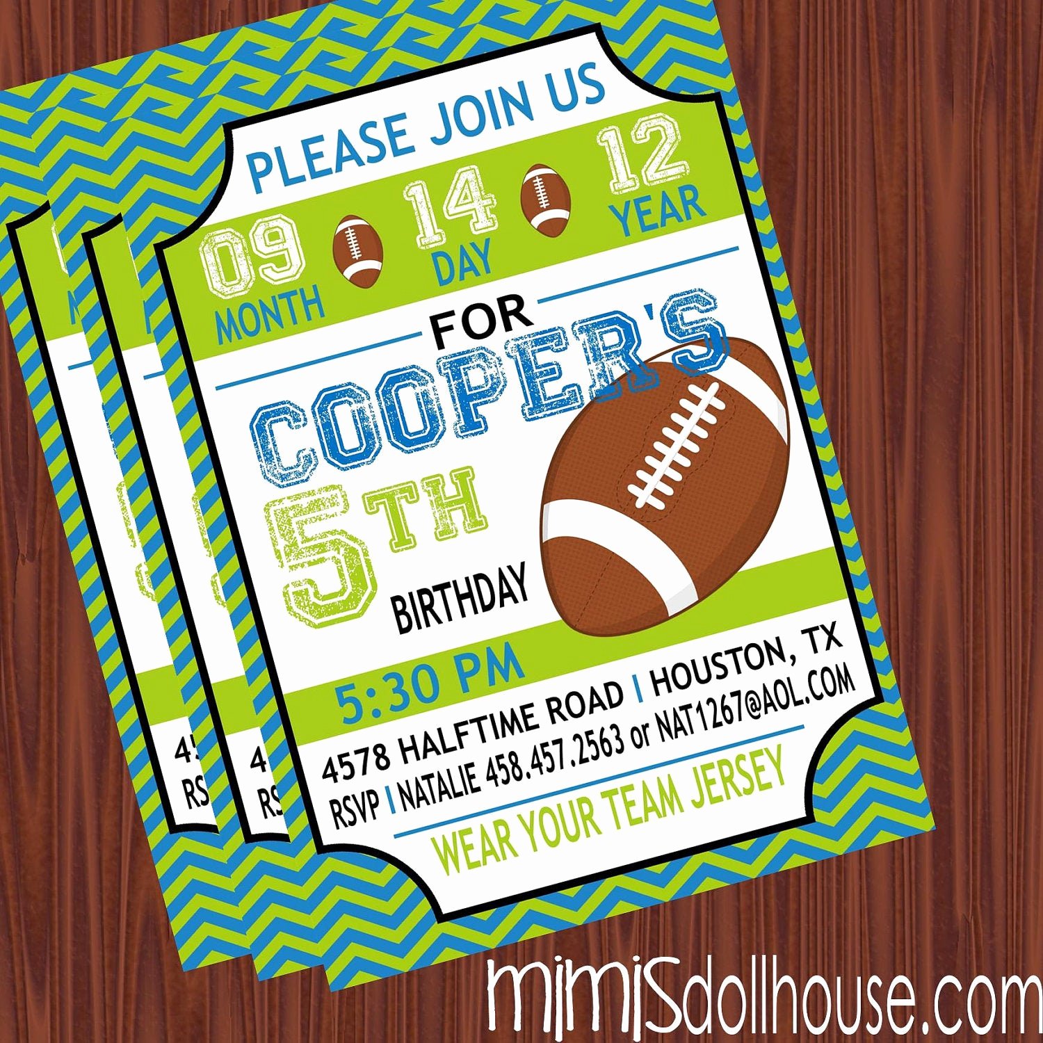 Football Ticket Birthday Invitations Inspirational 301 Moved Permanently