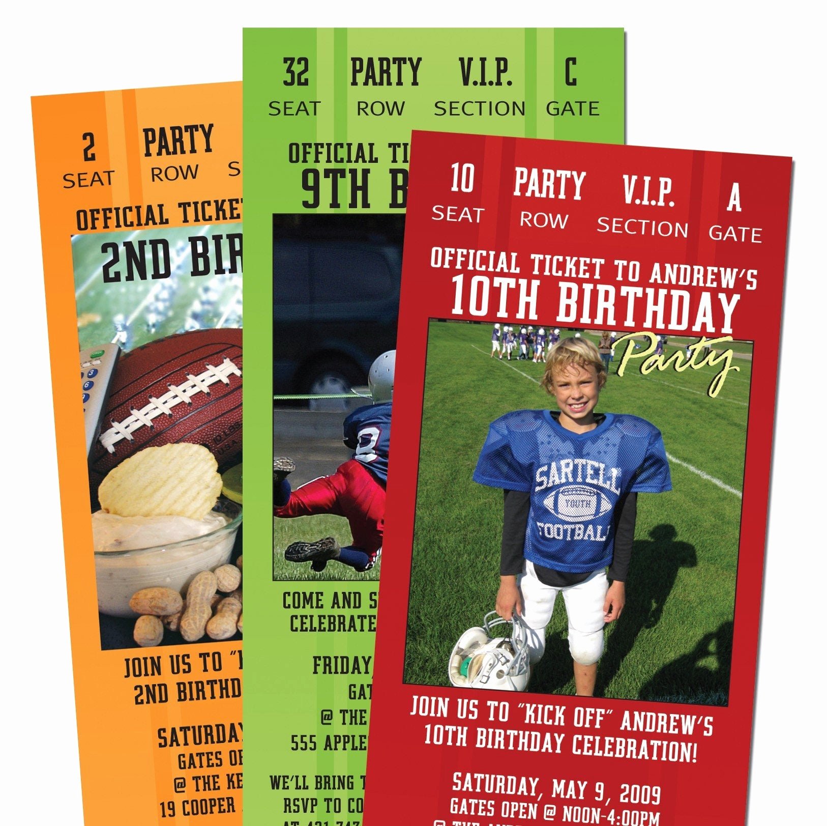 Football Ticket Birthday Invitations New 15 Football Ticket Party Invitations for Adult or