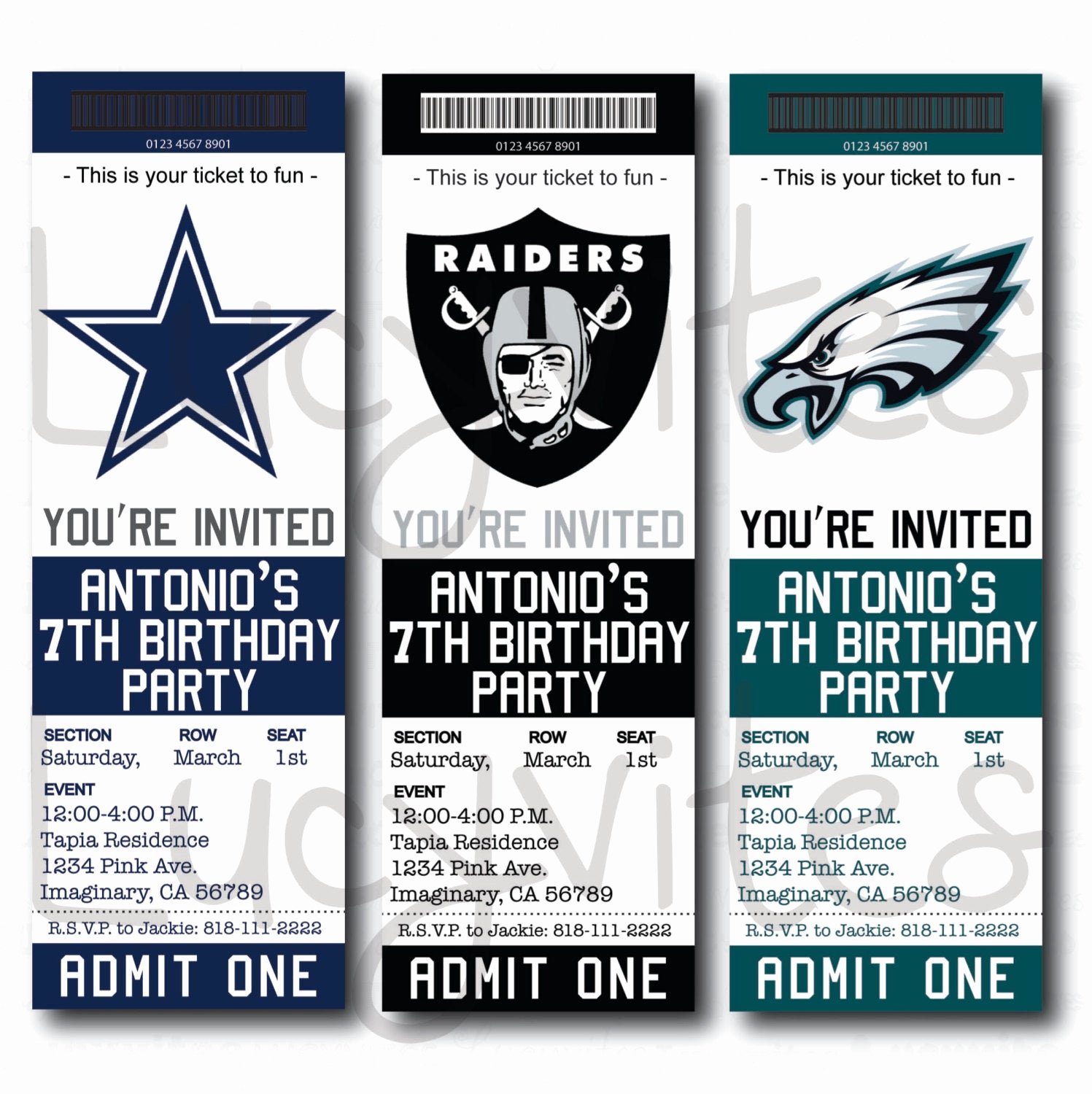 Football Ticket Birthday Invitations New Unavailable Listing On Etsy