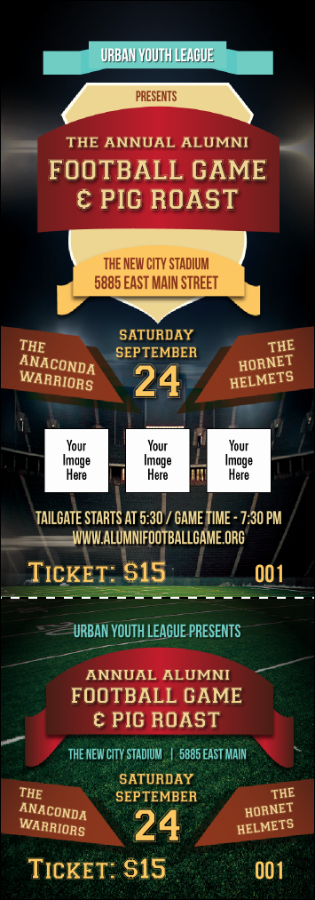 Football Ticket Template Elegant Football Lights event Ticket