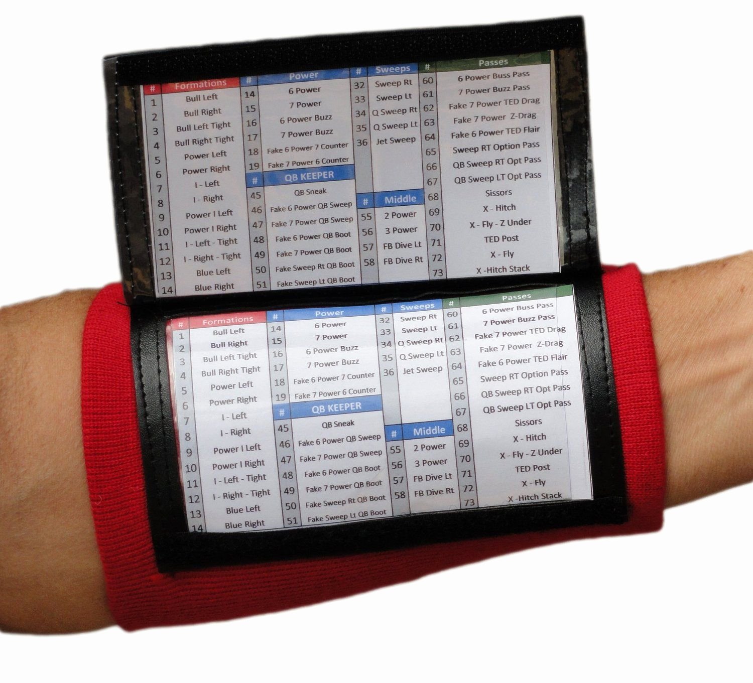 Football Wristband Template Elegant Qb Wrist Coaches for Youth and Adult In Seven Colors