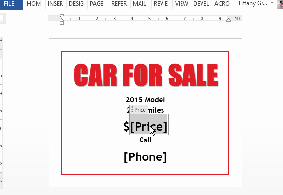 For Sale Sign Template Microsoft Word Awesome Car Sale Flyer Template for Word