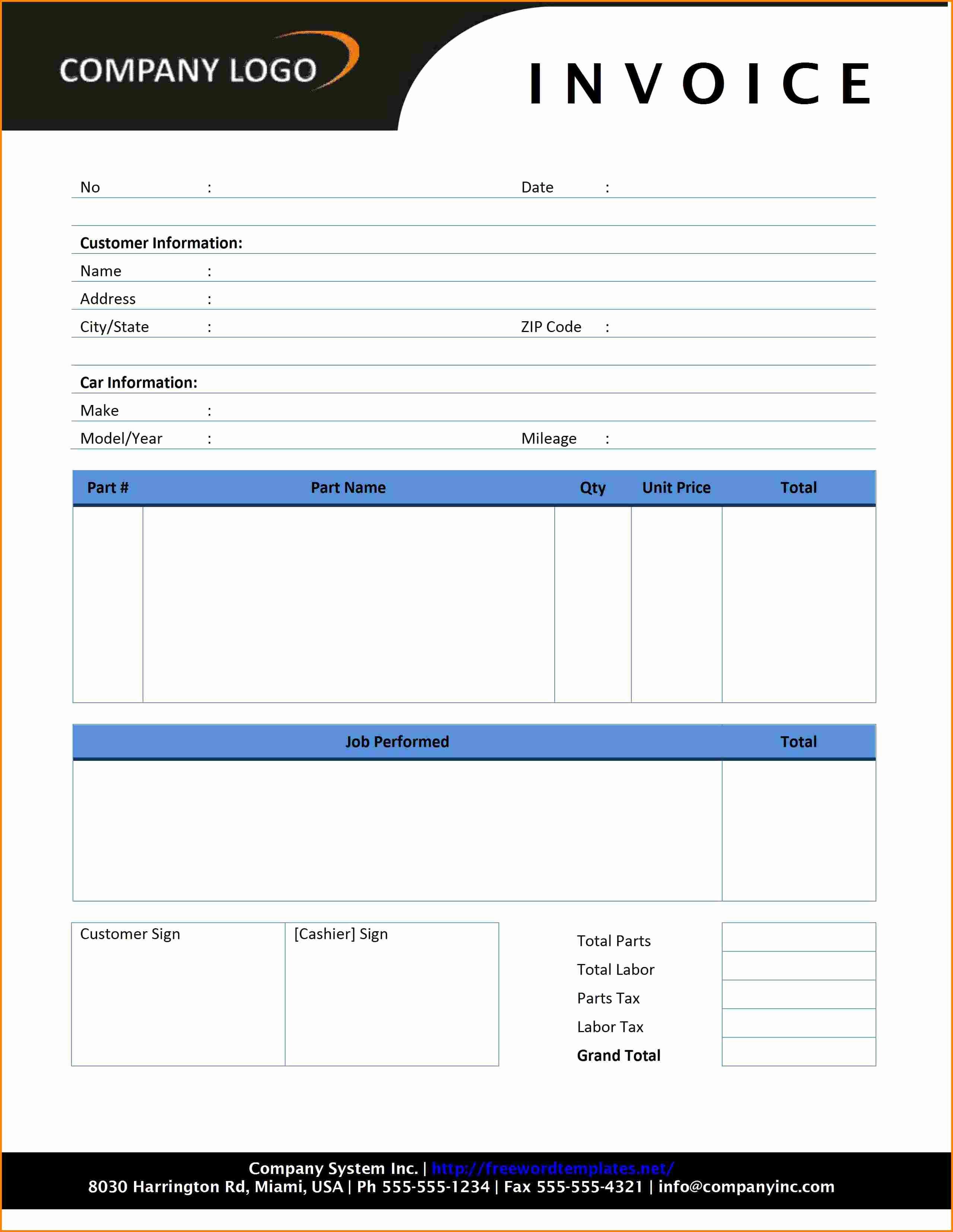 For Sale Sign Template Microsoft Word Fresh 9 Courier Bill format In Word