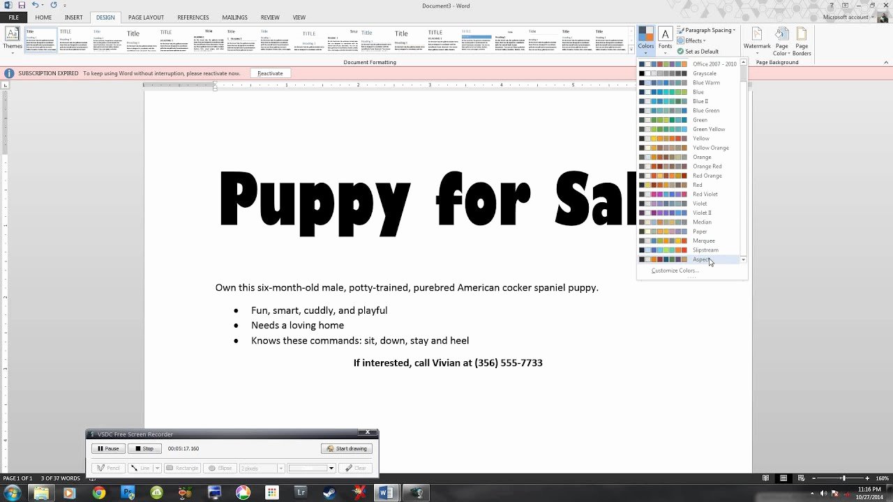 For Sale Sign Template Microsoft Word Inspirational Microsoft 2013 Essential Word Lab 1 Puppy Flyer