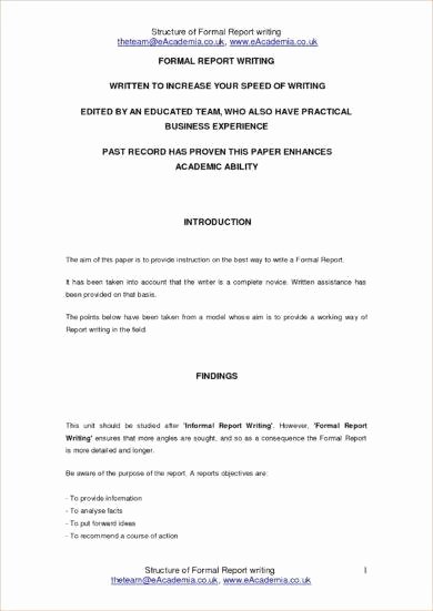 Formal Business Report Example Elegant 14 formal Business Report Examples Pdf Doc Pages