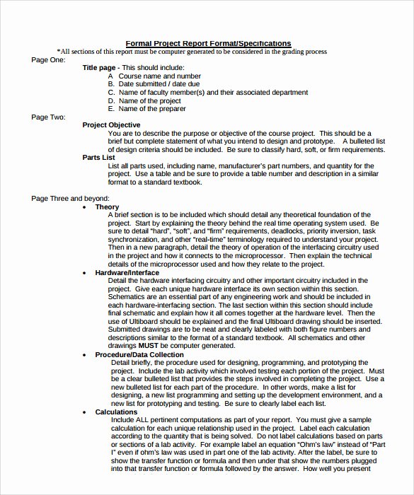Formal Business Report Example Fresh Sample formal Report 25 Documents In Pdf Word Docs