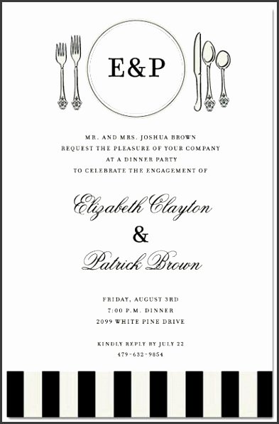 Formal Dinner Invitation Template Beautiful 6 Business Dinner Invitation Template Free