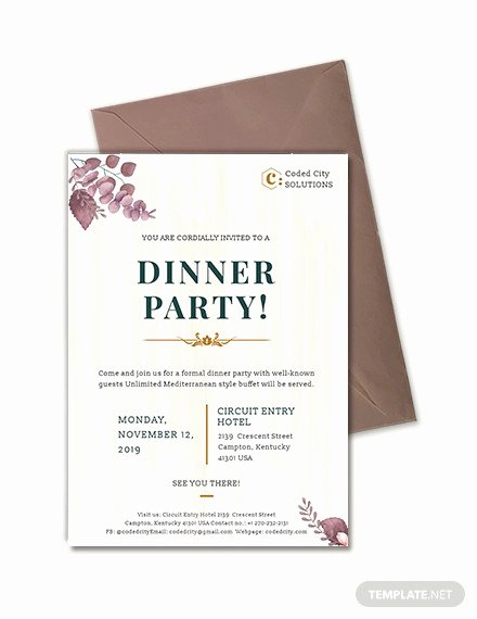 Formal Dinner Invitation Template Elegant 59 Invitation Templates Psd Ai Word Indesign