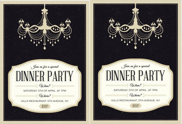 Formal Dinner Invitation Template Lovely 62 Printable Dinner Invitation Templates Psd Ai Word