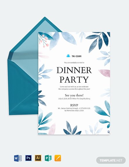 Formal Dinner Invitation Template Luxury formal Invitation Template Download 227 Invitations In