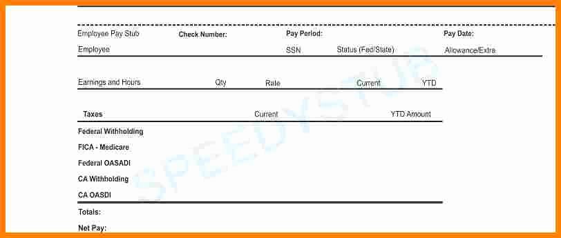 Free 1099 Pay Stub Template Beautiful 5 Pay Stub for 1099