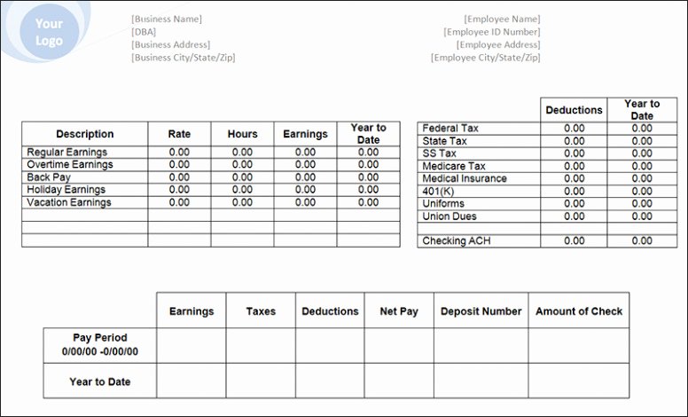 Free 1099 Pay Stub Template Fresh 15 1099 Pay Stubs