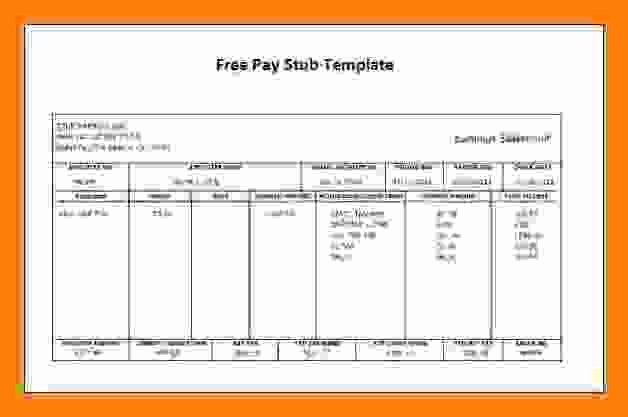 Free 1099 Pay Stub Template Fresh 6 Payroll Stub Example