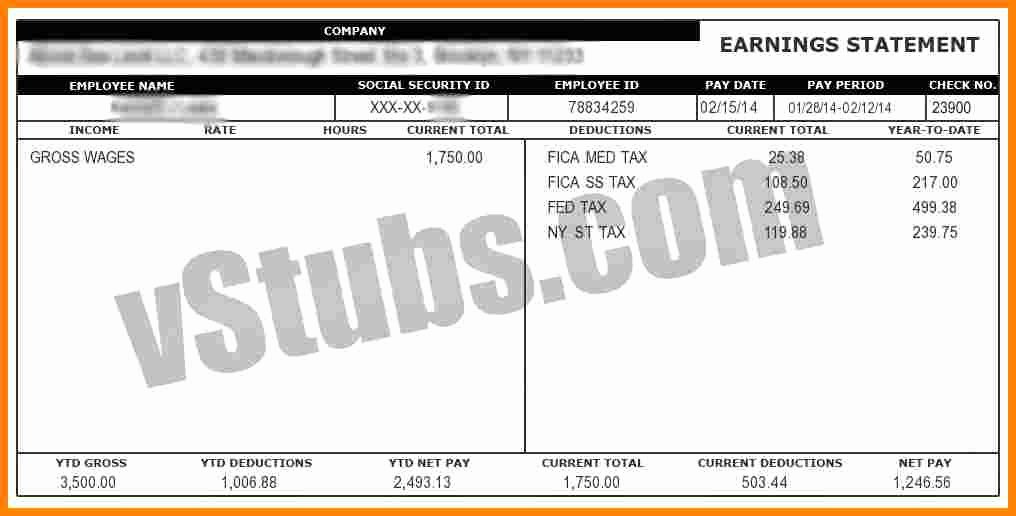 Free 1099 Pay Stub Template Lovely 6 Sample Pay Stub for 1099 Employee
