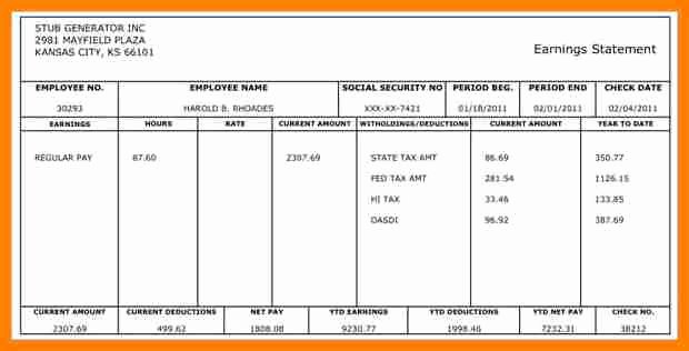 Free 1099 Pay Stub Template Luxury 9 Pay Stub for Independent Contractor Template