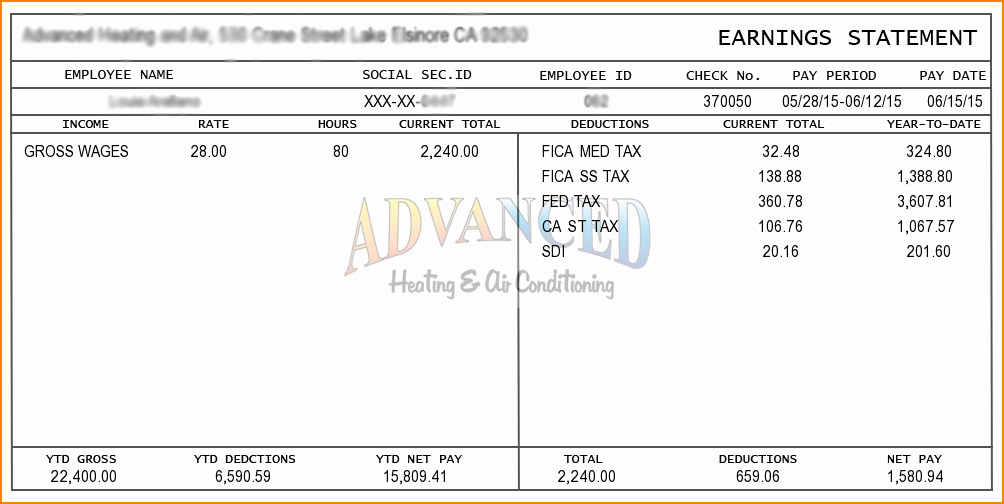 Free 1099 Pay Stub Template Unique 6 Pay Stub Template for 1099 Employee