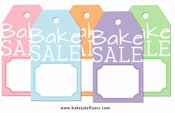 Free Bake Sale Template Awesome Free Printable Bake Sale Tags