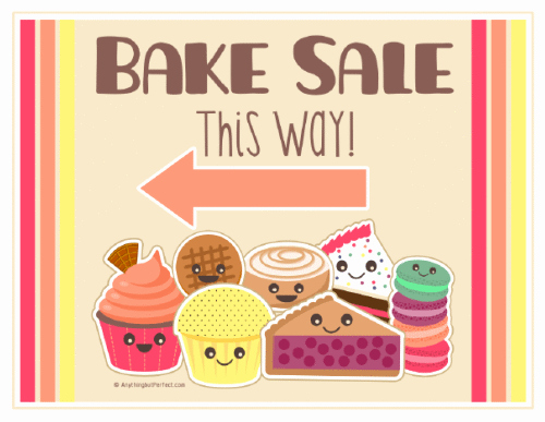 Free Bake Sale Template Elegant Bake Sale Printable Labels Set