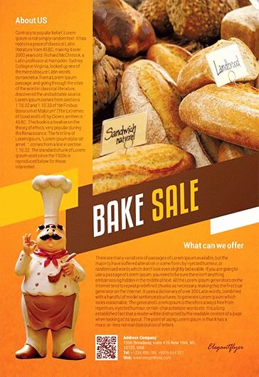 Free Bake Sale Template Fresh Free Bake Sale Flyer Template In Shop – by Elegantflyer