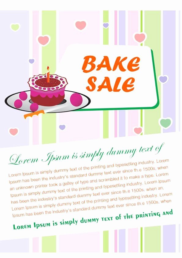 Free Bake Sale Template Inspirational Engaging Free Bake Sale Flyer Templates for Fundraising