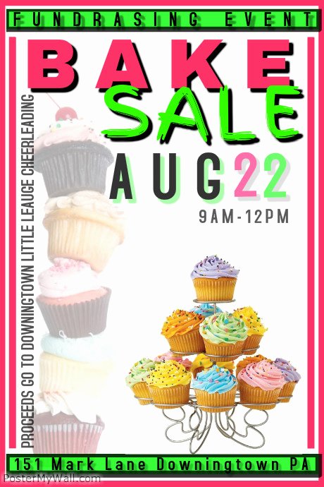 Free Bake Sale Template Lovely Bake Sale Template